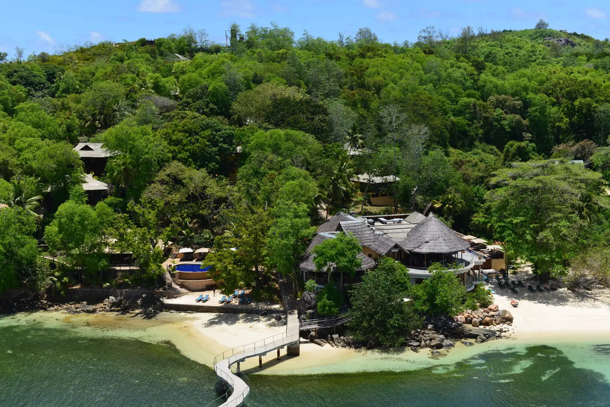 Cerf Island Resort, a boutique hotel situated at the entrance of the picturesque Sainte Anne Marine Park.