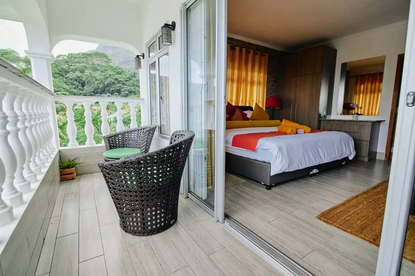 Bedroom and Balcony Area.