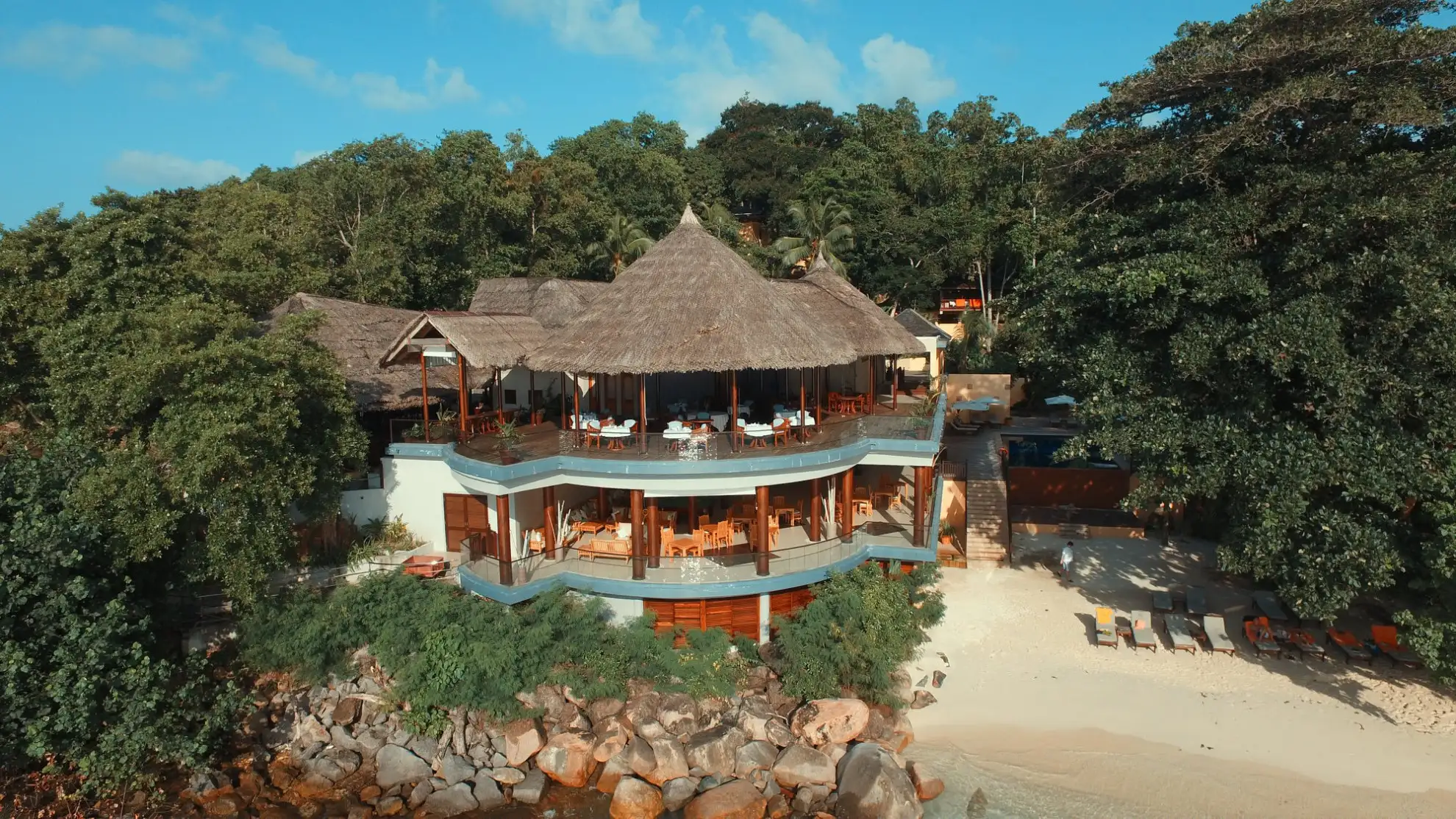 Cerf Island Resort, a boutique hotel situated at the entrance of the picturesque Sainte Anne Marine Park.