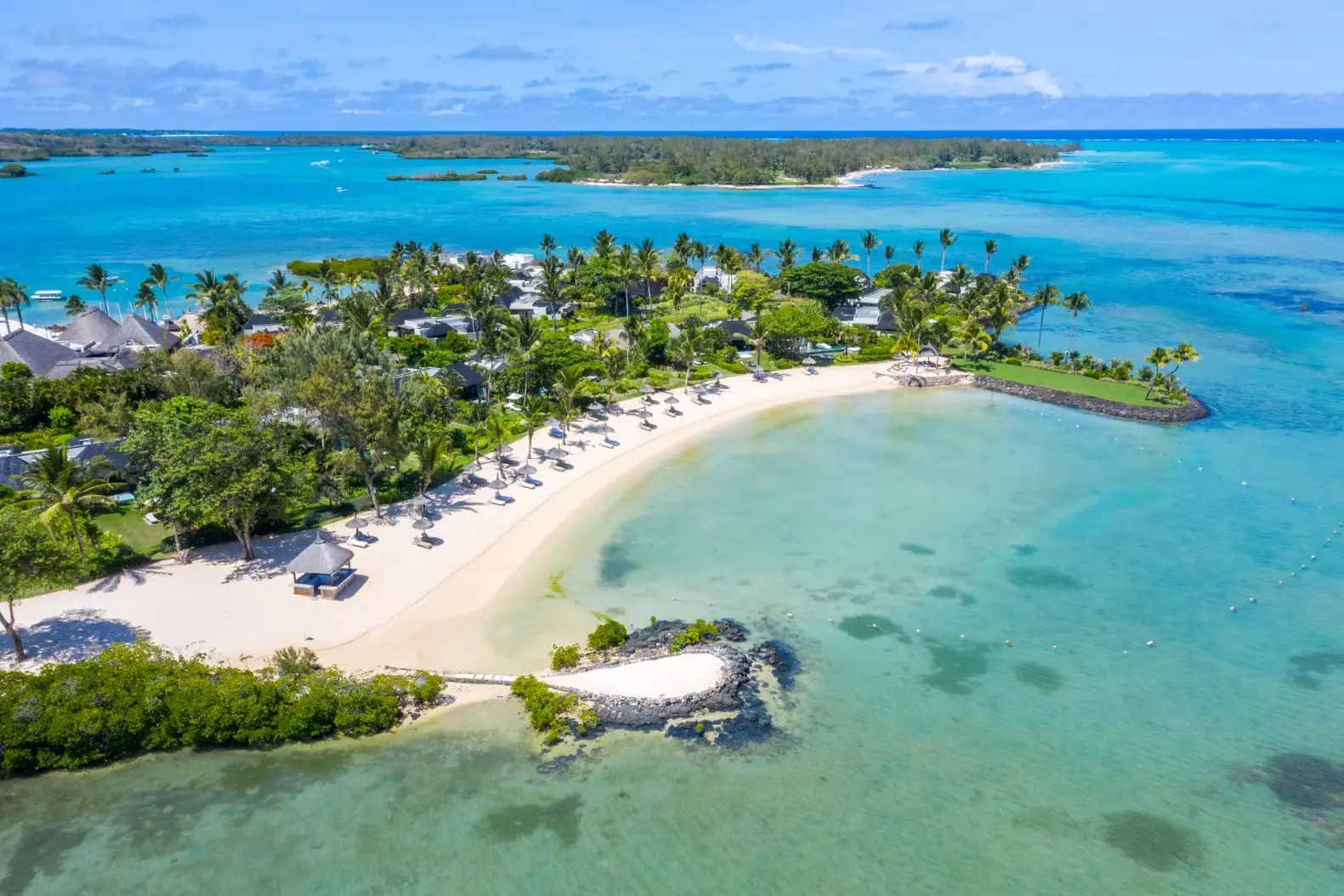 Indulge in the allure of our intimate rustic villas and suites, each serving as a private retreat that will transport you into the enchanting world of a fortunate castaway here at Four Seasons Resort at Desroches Island.