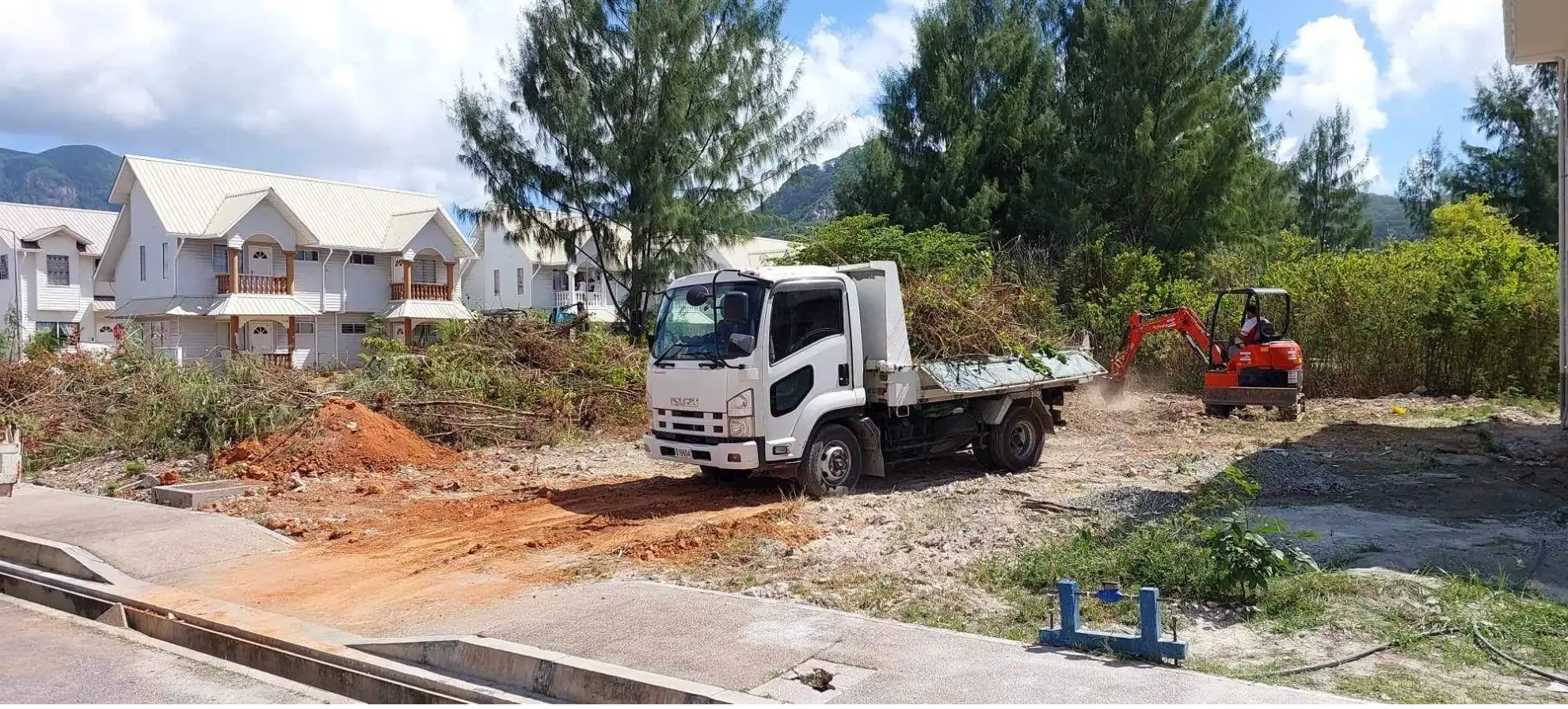 My truck is perfect for various construction jobs.