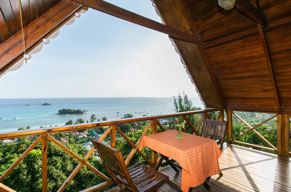 Wooden Chalet Balcony
