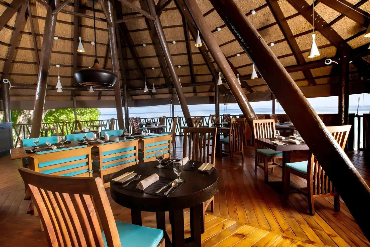Savor Exquisite Japanese Cuisine with Breathtaking Ocean Views at Coral Asia Restaurant.