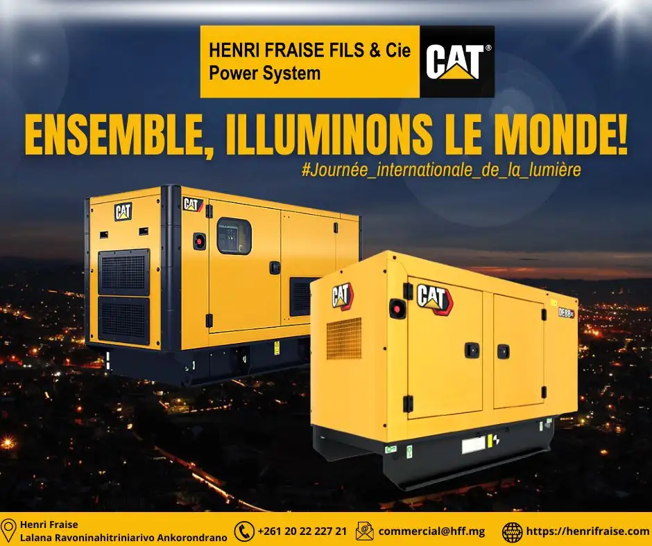 The HENRI FRAISE FILS & Cie Group, established for nearly a century in the Indian Ocean in Madagascar, is your dealer for the brands Caterpillar, SEM, John Deere, Manitou, Hyster, Shacman, Atlas Copco, Mecalac, and other high-power equipment brands.